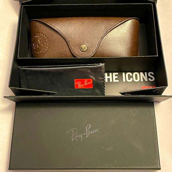 🆕 Ray-Ban RB3561 THE GENERAL Custom Sunglasses. Gold Frame, Polarized Green Lens - Picture 16 of 16